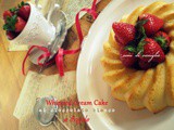 Whipped cream cake al cioccolato bianco e fragole