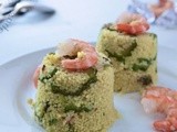 Cuscus gamberi, zucchine e zenzero