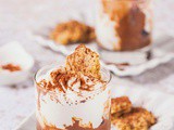 Granita di cioccolato con mousse di ricotta