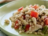 Insalata di orzo e pollo