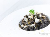 Risotto al nero, uova di seppia e bottarga