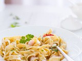 Tagliatelle e calamaretti spillo