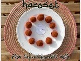 Haroset - Moroccan truffles with dates, almonds and apples - vegan recipe with the natural fruit sugar - Tartufi marocchini con datteri, mandorle e mele - ricetta vegana, senza glutine e senza zuccheri aggiunti