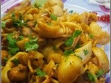 Pasta Biryani - Pasta in Spicy Chicken Masala