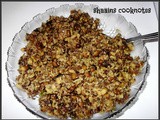 Vazhappo/Vazhachund-Cherupayar Thoran (Banana Flower-Green Gram Stir Fry
