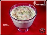 Basundi | Sweetened Milk Dessert | 2nd Blog Anniversary Special