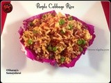 Purple Cabbage Rice | Cabbage Rice