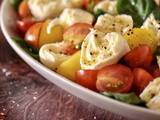 Easy Cherry Tomato Caprese Salad