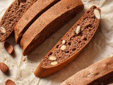 Honey Cocoa Biscotti with Almonds