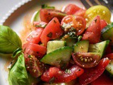 Italian Tomato Cucumber Salad (Insalata di Pomodoro)