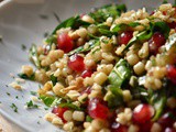 Spinach Salad with Fregola Sarda