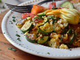 Zucchini and Eggs Recipe with Cheese