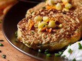 Zucchini Pancakes with Sweet Corn