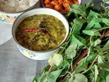 Andhra Style Gongura Pappu/Pulichakeerai Kootu/Sorrel leaves Dal