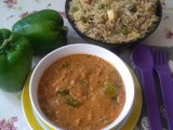 Capsicum Masala Curry - North Karnataka Style