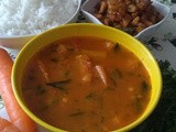 Carrot Sambar –Chettinadu Cuisine