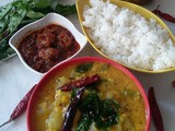 Dosakaya Pesara pappu (Yellow cucumber in Moong Dal)