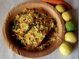 Lemon Carrot Rice–Navarathri recipes (Day 4)