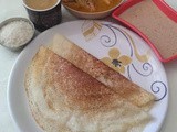 Plain Dosa Using Rice Flour - Instant Recipes