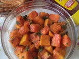 Ripe Papaya Masala Chaat