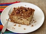 Banana Breakfast Cake with Pecan Streusel Topping