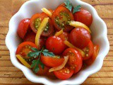 Cherry Tomato and Preserved Lemon Salad {vegan} #SundaySupper