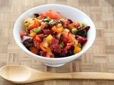 Chunky Plum Salsa Cruda Highlights Summer Fruits and Vegetables