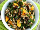 Farro Date Salad with Mango and Arugula {Vegetarian}