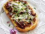 French Onion Open Faced Sandwich