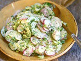 Grandma Ida’s Russian Potato Salad with Anchovy, Garlic and Lemon