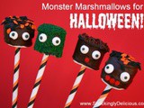 Monster Marshmallows for Halloween