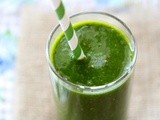 One Month Until School is Out Tropical Green Smoothie