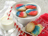 Patriotic July 4th Italian Sprinkle Cookies {Secret Recipe Club}