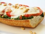 Pesto Caprese French Bread Pizza for #WeekdaySupper
