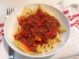 Shortcut Lentil Pasta Sauce for #WeekdaySupper