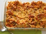 Simple Cheesy Chicken Tortilla Casserole (Secret Recipe Club)
