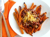 Sweet Potato Fries with Chili and Cheese (Gluten-Free, Vegetarian)