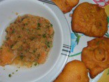 Aloo Pakora with Tamatar Chutney - a Traditional Indian Recipe