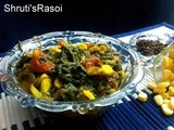 Corn Spinach Veggie (Palak Makai ki Sabzi)