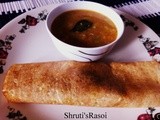 Masala Dosa with Sambhar