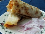 Soya Mattar Kathi Roll