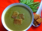 Spinach Soup (Palak Shorba)