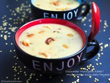 Mullusowthe Hesarubele Payasa / Cucumber Moong dal kheer