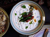 Roasted Eggplant Raita / Badanekayi mosaru gojju