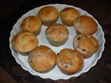 Eggless Blueberry Muffins