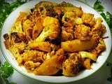 Aloo Gobi - Potato Cauliflower - Fried version