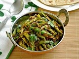 Bhindi Do Pyaza - Okra Onion Stir Fry