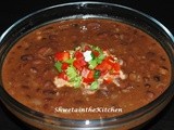 Black Beans curry - Mexican style Rajma