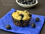 Eggless Blueberry Muffins