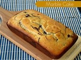 Eggless Marble Loaf Cake - Vanilla Chocolate Marble Cake